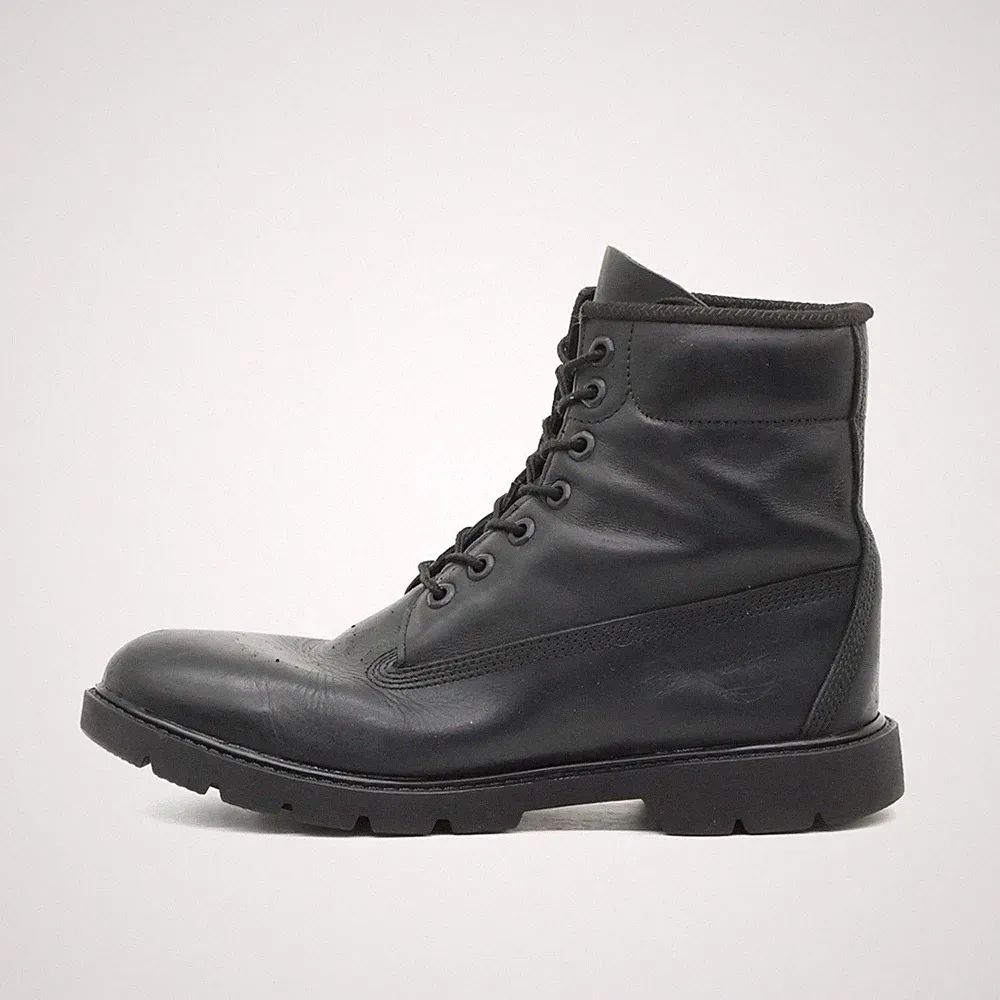 Timberland Herren 10069 Stiefel Schwarz Leder Mittelhoch Boots EU 43.5