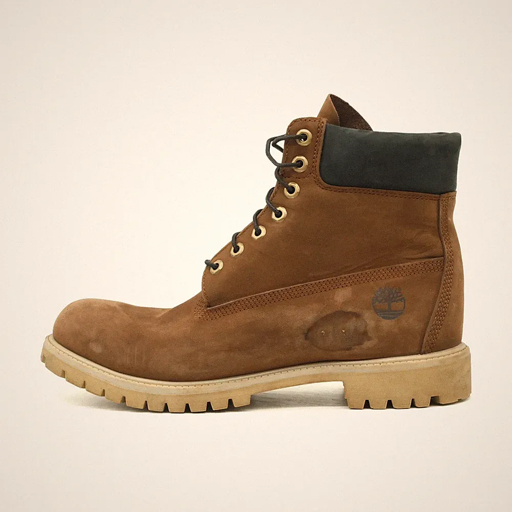 Timberland Herren 6-Inch Premium Boot Stiefel Braun Mittel Schnürstiefel EU 45.5