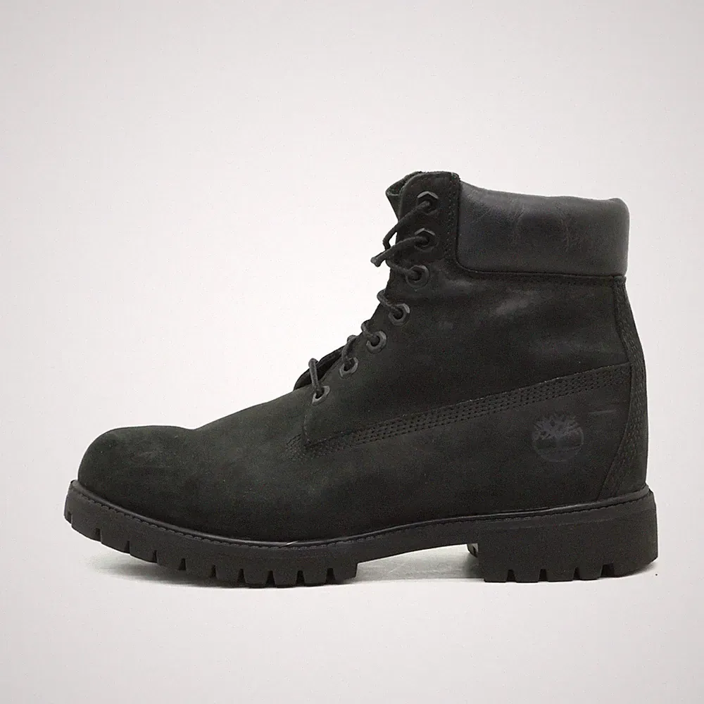 Timberland Herren 6 Inch Premium Stiefel Schwarz Nubukleder Mittelhoch EU 41,5