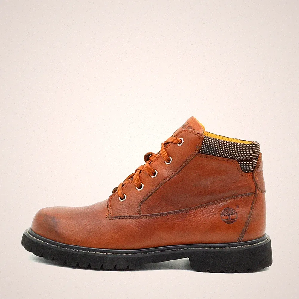 Timberland Herren 81329 Schnürstiefel Braun Leder Premium Stiefel EU 44,5