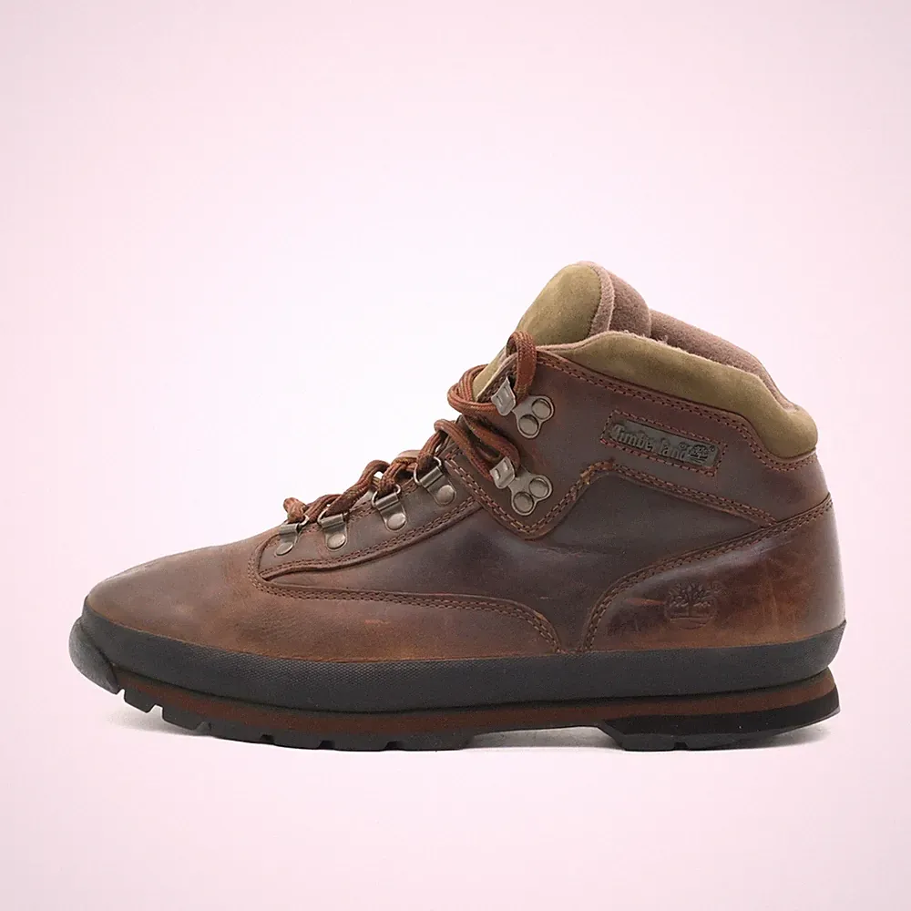 Timberland Herren 95100 Stiefel Braun Leder Mittel Wanderschuhe EU 45,5