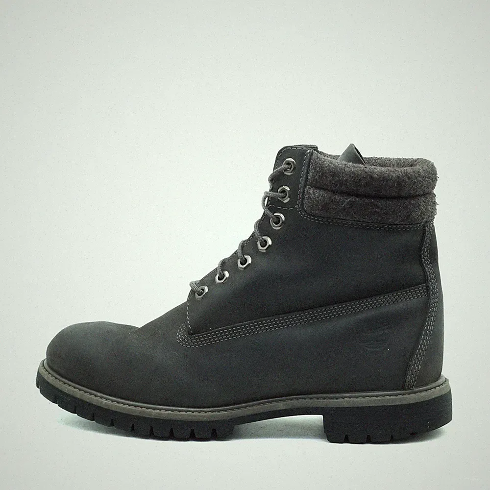 Timberland Herren A1K3M Boots Schwarz Leder Knöchelhoch Classic Stiefel EU 44,5
