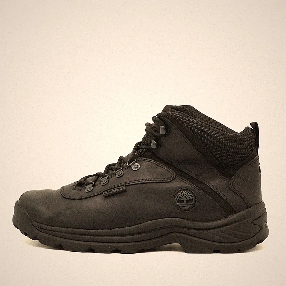 Timberland Herren A1Z122 Stiefel Schwarz Leder Knöchelhoch Wanderschuhe EU 43.5