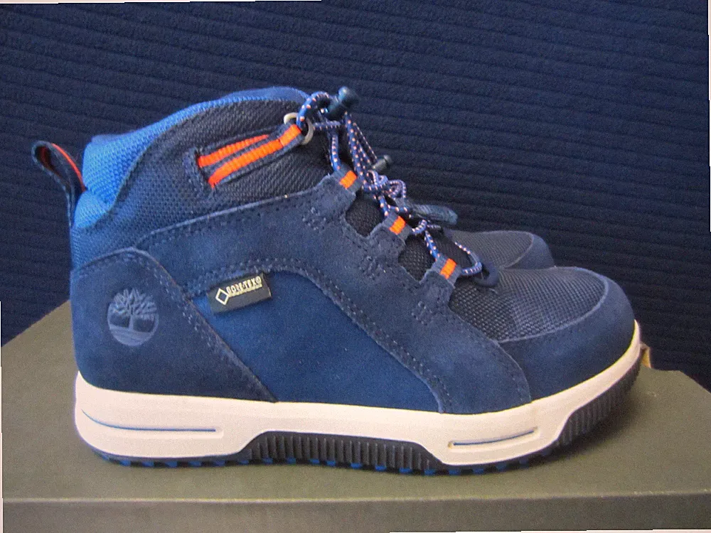 Timberland Ossipee / City Stomp Bungee GTX Kinderschuhe Blau versch. Größen NEU!