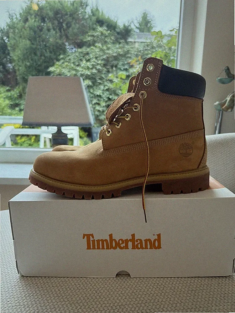 Timberland Premium 6-Inch Wasserdichte Stiefel für Herren - Weizen, EU 45,5 used