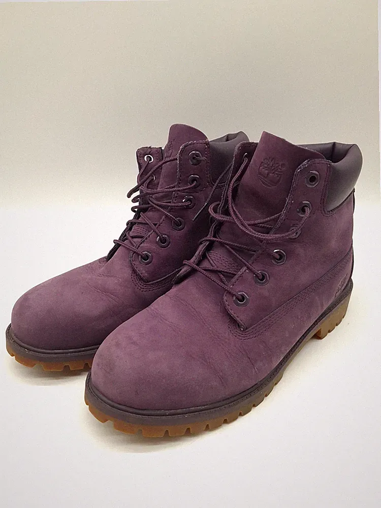Timberland Stiefel Damen Größe 40 Violett A14T3 Leder Gummisohle