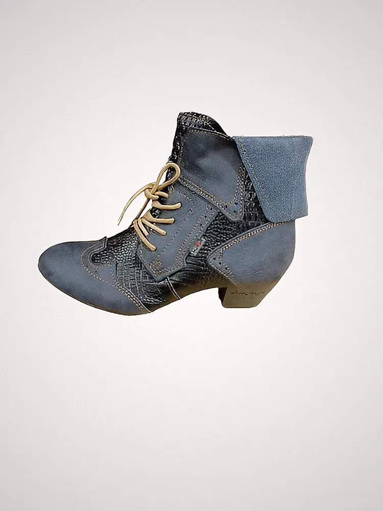 TMA 6188F Damen Stiefeletten Echtleder Boots gefüttert schwarz Gr. 37 Neu