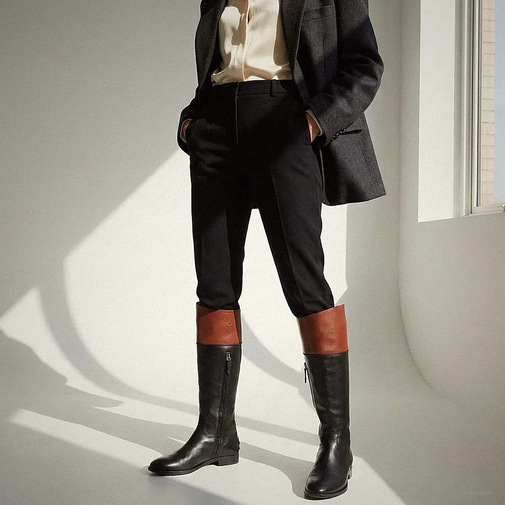 Orange Reitgummistiefel