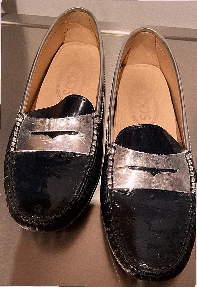 Silber Mokassinstiefel