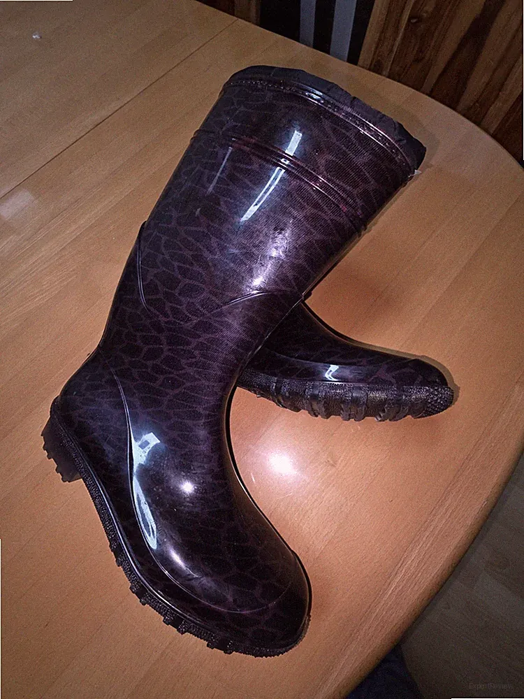 Tolle G & G Damenschuhe Gummistiefel,Dunkelbraun Gr 40 Wolle Gefüttert