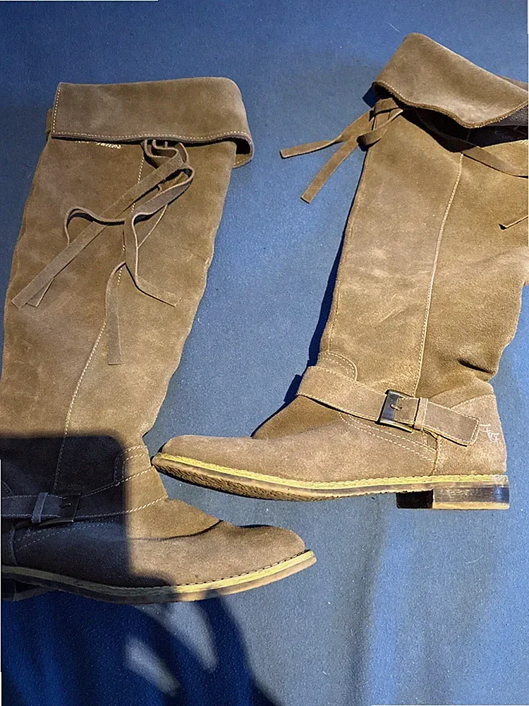 Tom Tailer Overkneestiefel Braun Gr 38