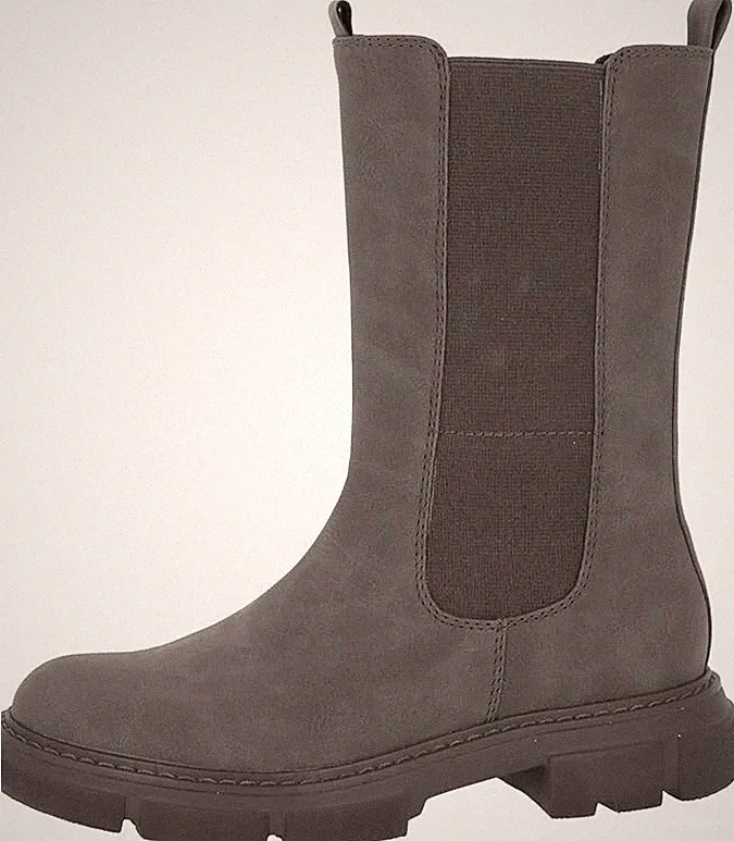 TOM TAILOR 4296218, Stiefel Chelsea Frau - Grau - № 37