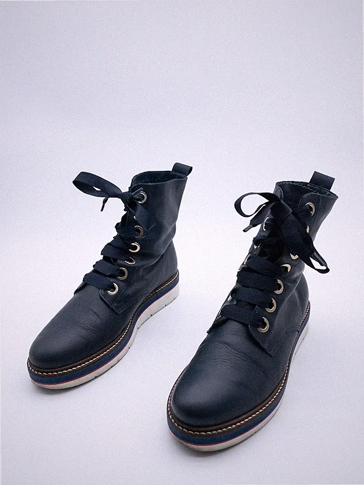 TOMMY HILFIGER Damen Schnürstiefelette Stiefelette Boots Gr 39 EU Art 27772-30