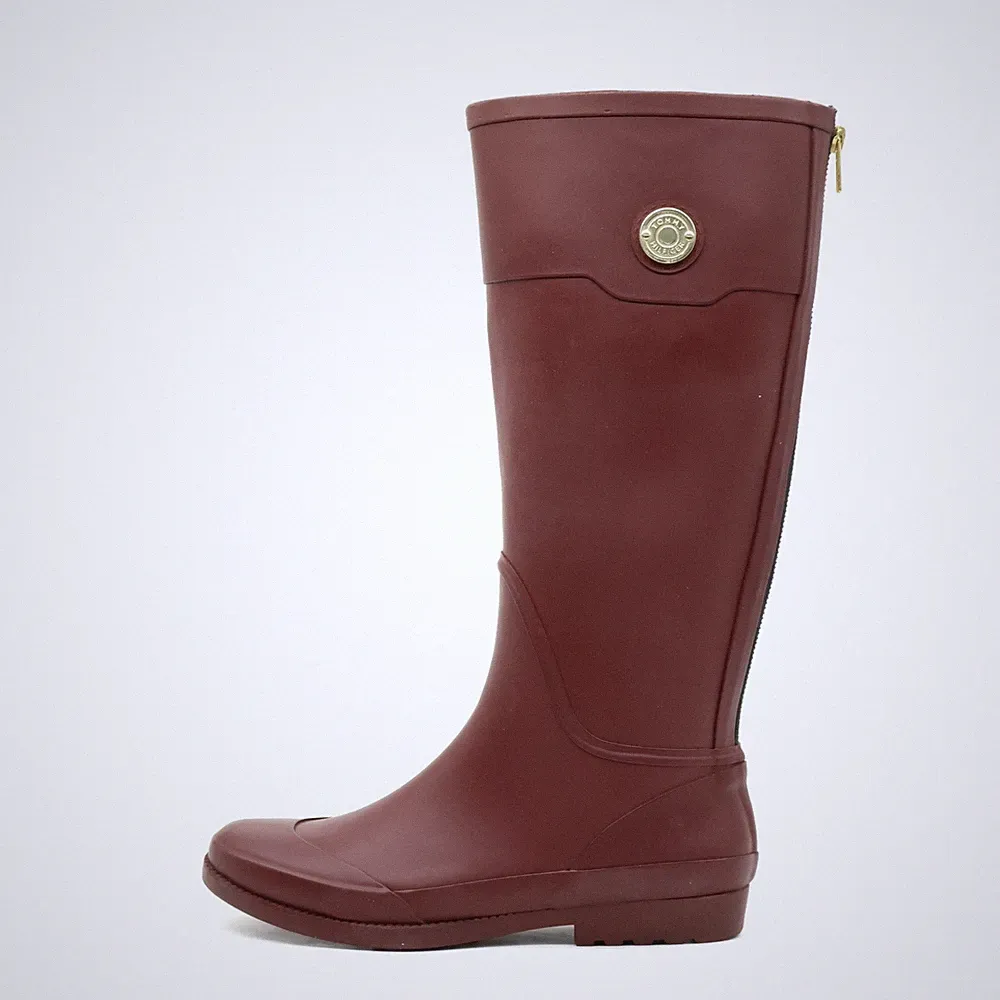 Tommy Hilfiger Damen TWCalipso Stiefel Bordeaux Kniehoch Regenstiefel EU 38,5