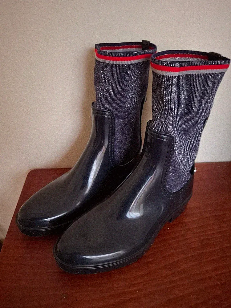 Tommy Hilfiger Gummistiefel, halbhoch ,Gr.39 ,dunkelblau, selten getragen
