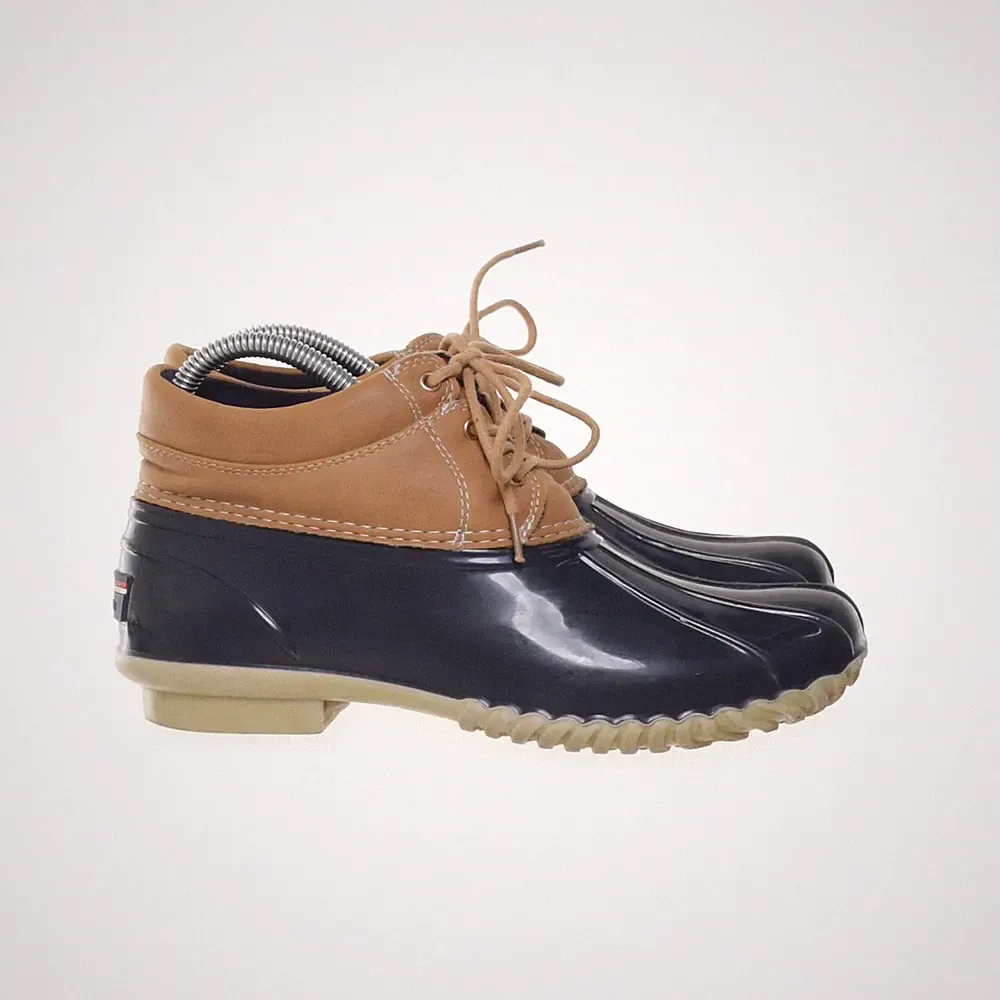 Tommy Hilfiger, Kurze Gummistiefel, Größe: 37 1/2, Blau/Braun, Damen #2Xw