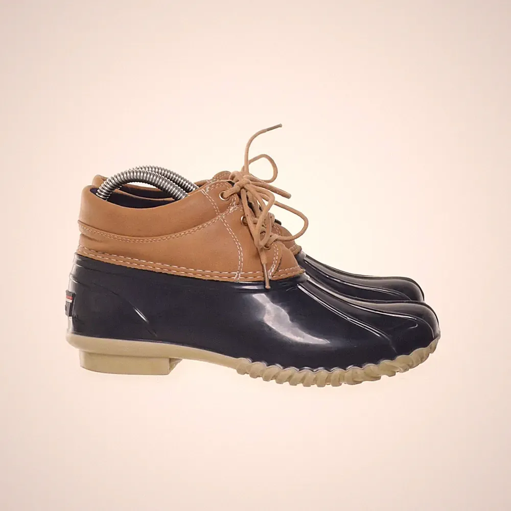Tommy Hilfiger, Kurze Gummistiefel, Größe: 37 1/2, Blau/Braun, Damen #2Xw