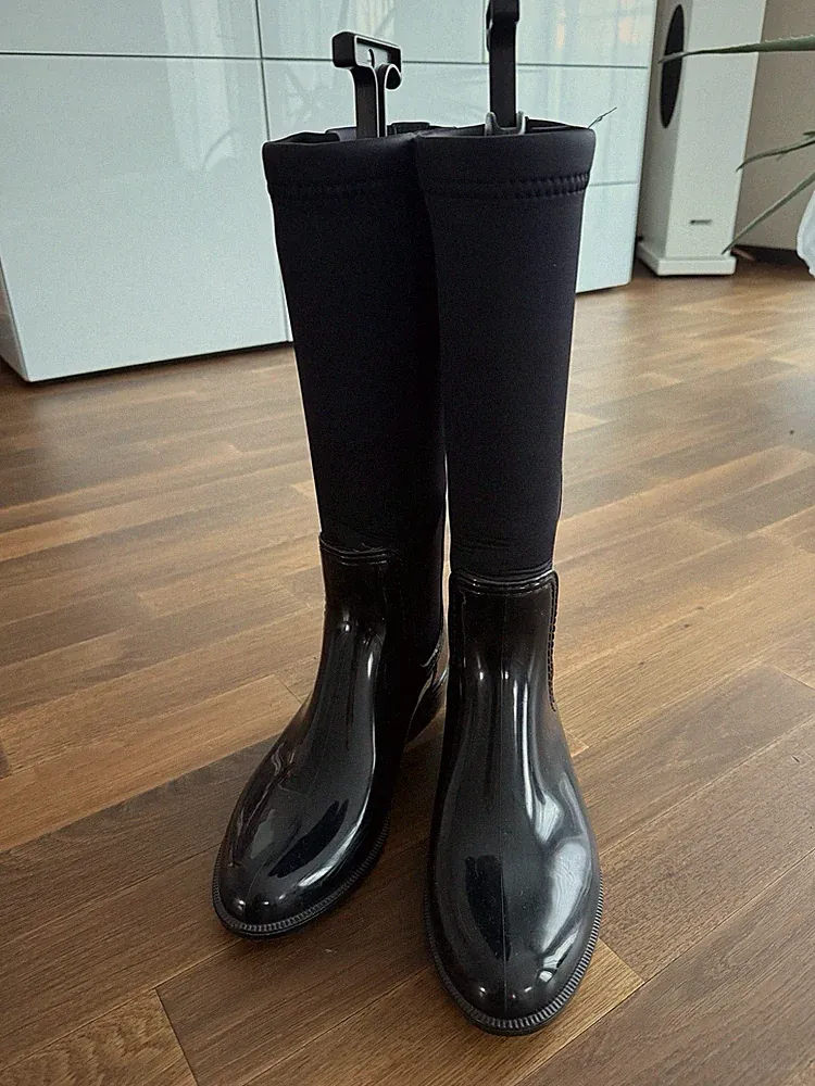 Tommy Hilfiger Stiefel Gummistiefel mit Kontrasteinsatz aus Neopren Gr. 40