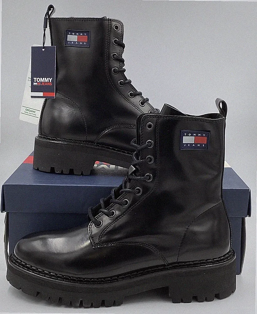 Tommy Hilfiger Tommy Jeans Damen Schnürboots Stiefeletten Stiefel Gr.40