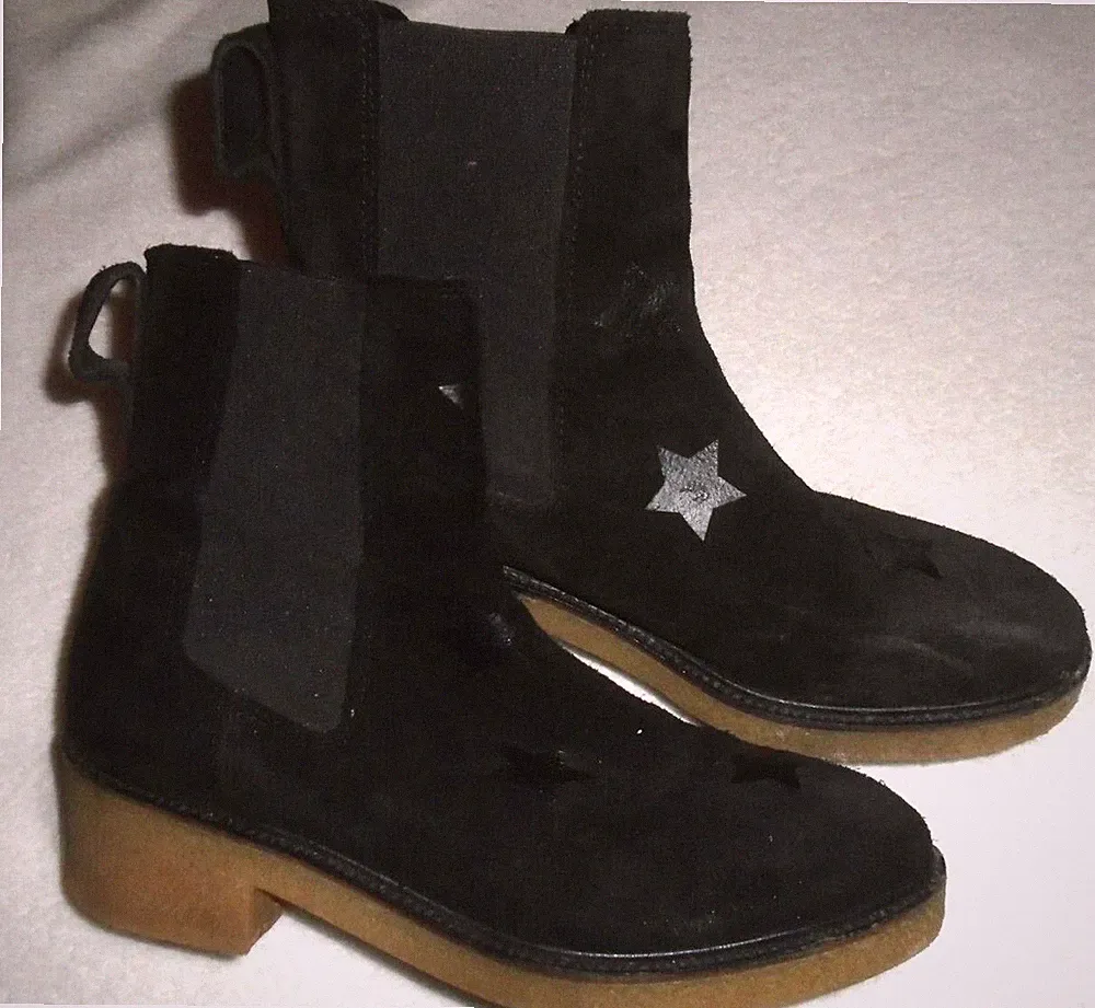 Tommy Hilfiger Wildleder Boots / Chelsea Stiefelette, Sterne, Größe 39