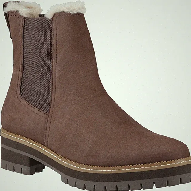 TOMS Bennet Leder Damen Dunkelbraune Stiefel