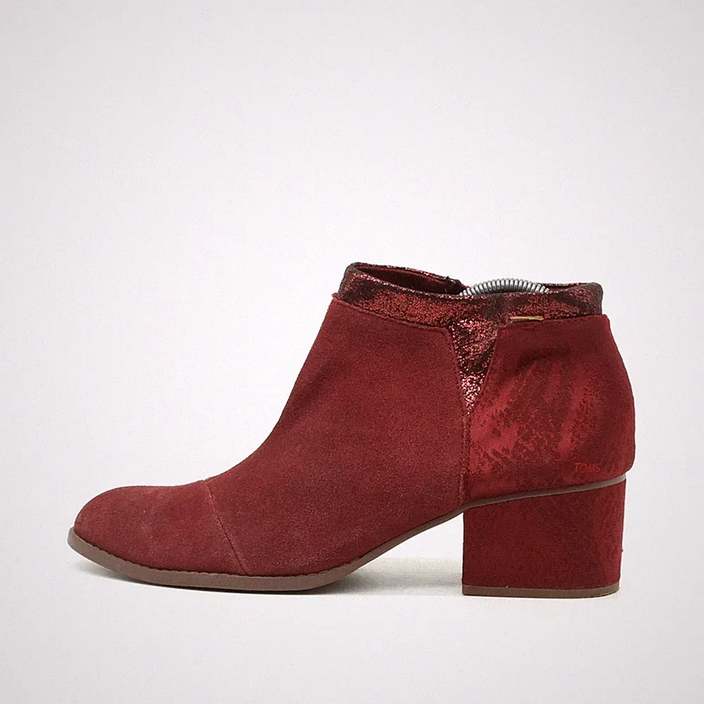 Wildleder Glitzerstiefel