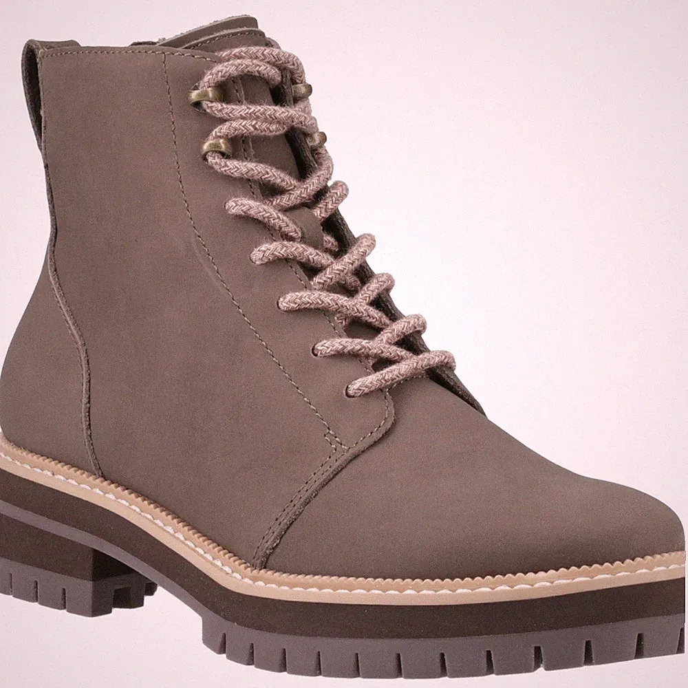 TOMS Wylder Leder Damen Grün Stiefel