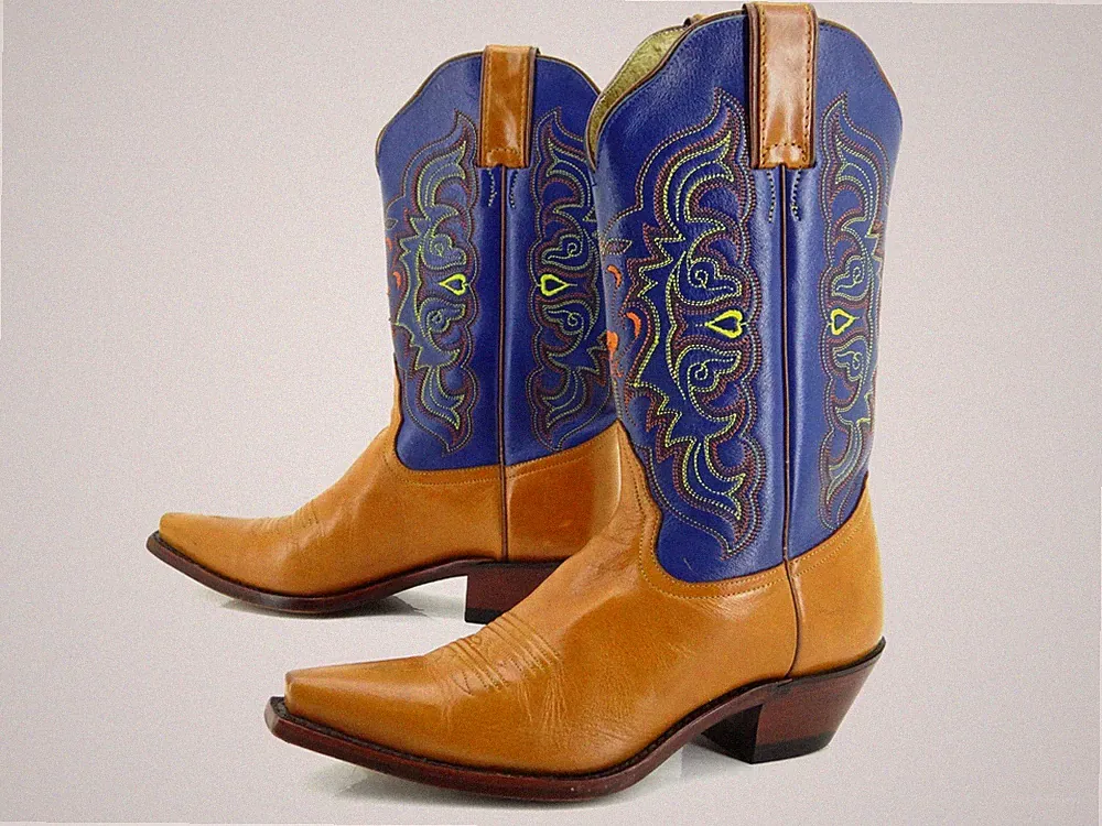 Tony Lama Biker Western Cowboy Boots Schuhe Shoes Stiefel Stiefeletten Gr 37,5