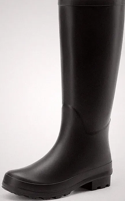 Traumpaar Gummistiefel Damen schwarz wasserdicht Regen Garten Schuhe Größe 4,5