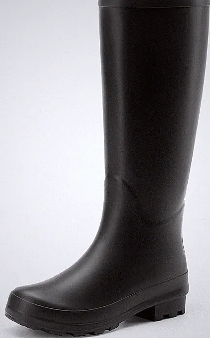Traumpaar Gummistiefel Damen schwarz wasserdicht Regen Garten Schuhe Größe 7 UK