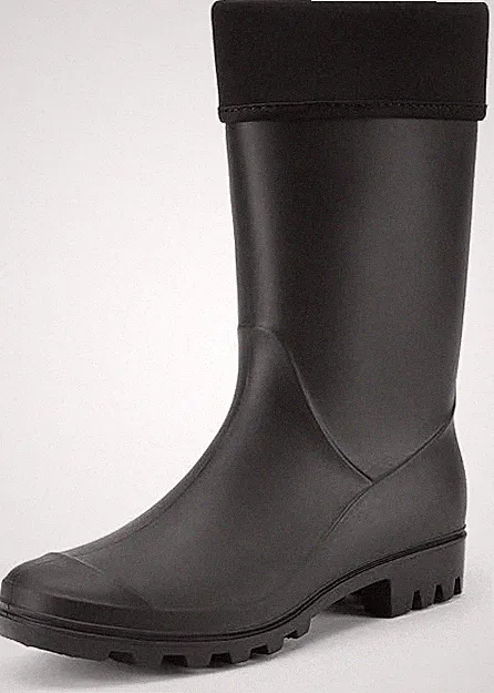 Traumpaar Gummistiefel Unisex schwarz wasserdicht Outdoorschuhe Größe 4,5 UK