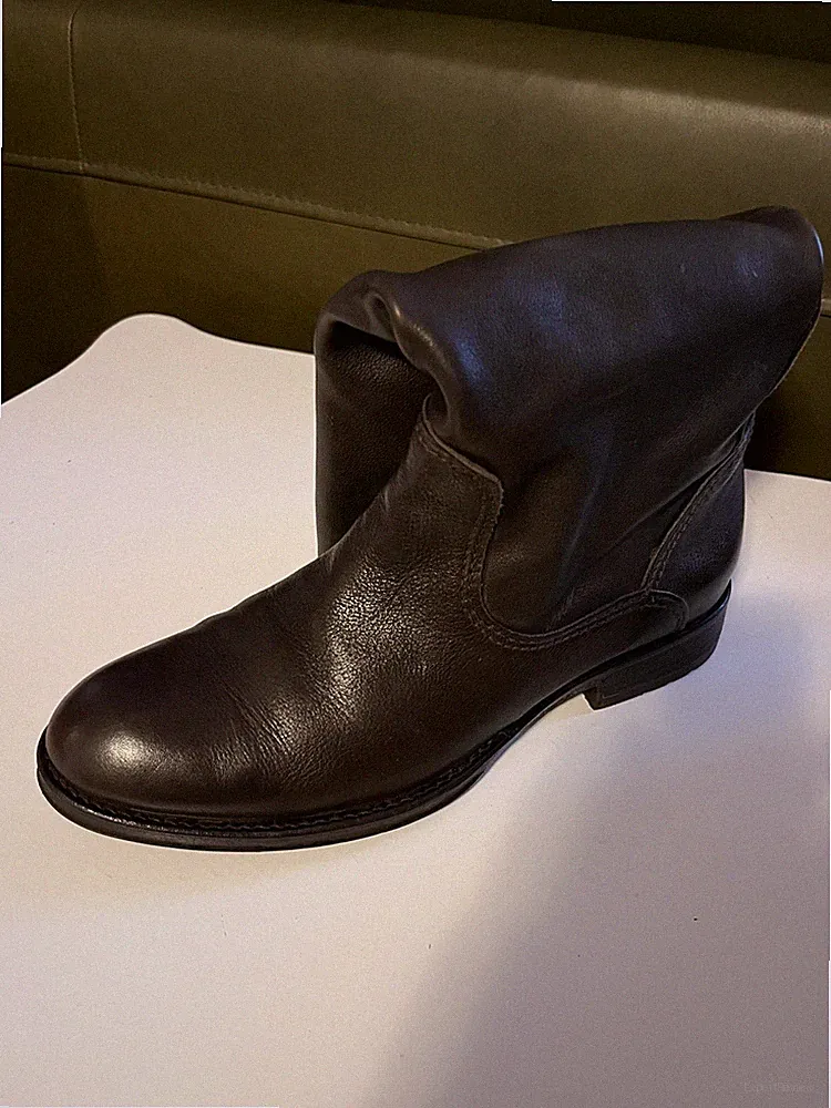 TREMP Stiefel Damen Langschaft Dunkelbraun Echtleder Gr.37