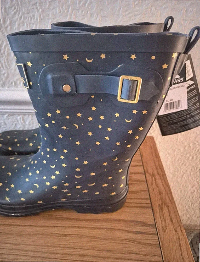 Trespass CELESTE20-MD Buchse Mittelhoch Höhe Gummistiefel / Midnight UK 7 Eu 40