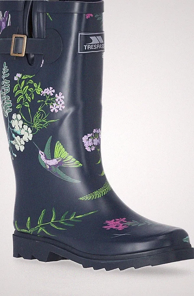 Trespass Damen Gummistiefel Elena - Female Welly Humming Bird Print