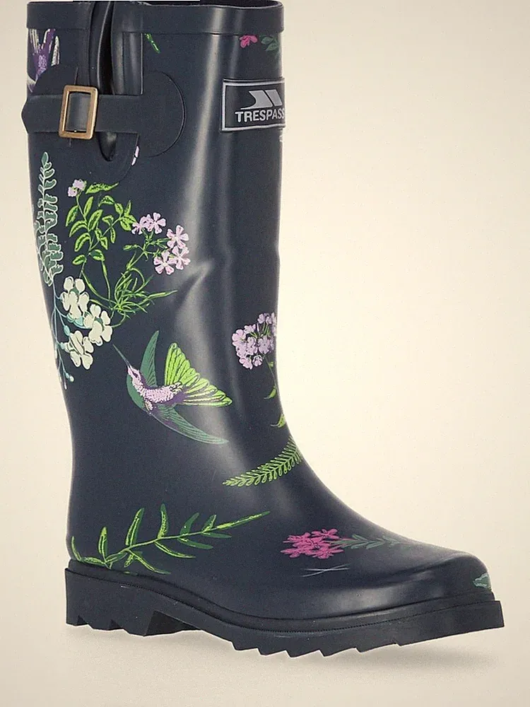 Trespass Damen Gummistiefel Elena - Female Welly Humming Bird Print