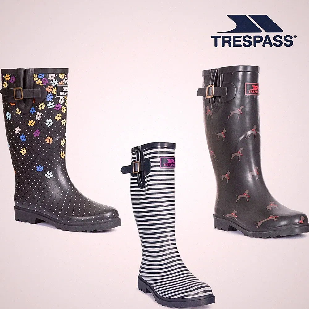 Trespass Damen Gummistiefel Gummistiefel Welly Boots Full Length Samira