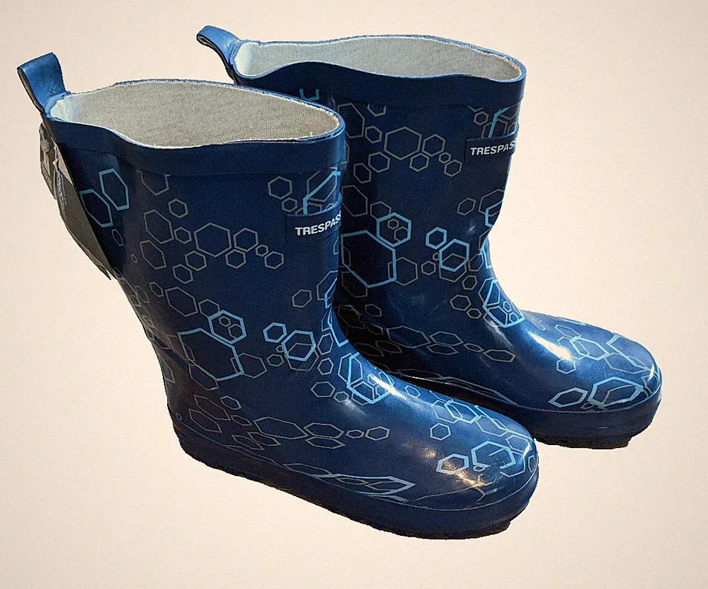 Trespass Gummistiefel Jungen Kinder wasserdicht Gummistiefel blau