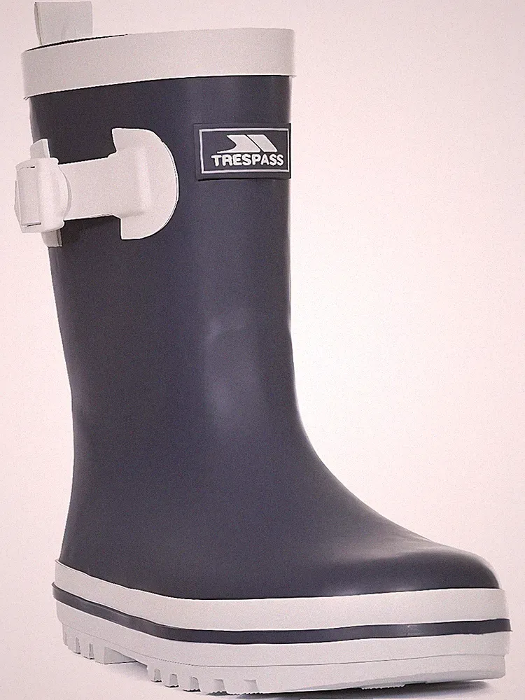 Trespass Jungen Kinder Gummistiefel Trumpet - Kids Welly Navy