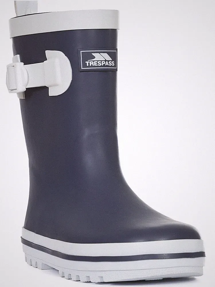 Trespass Jungen Kinder Gummistiefel Trumpet - Kids Welly Navy