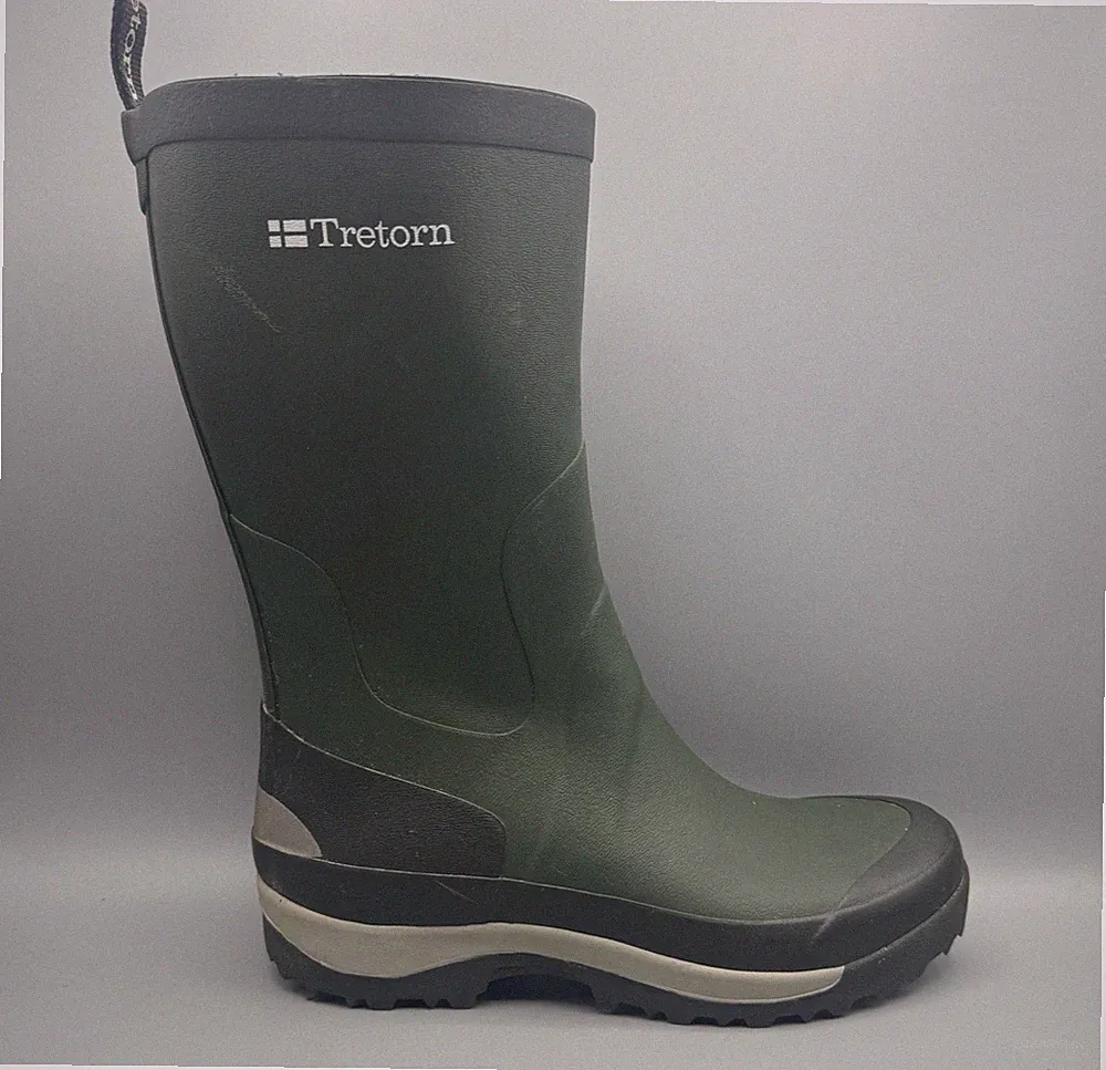 TRETORN Gummistiefel Gr. 38 Dunkelgrün Naturkautschuk