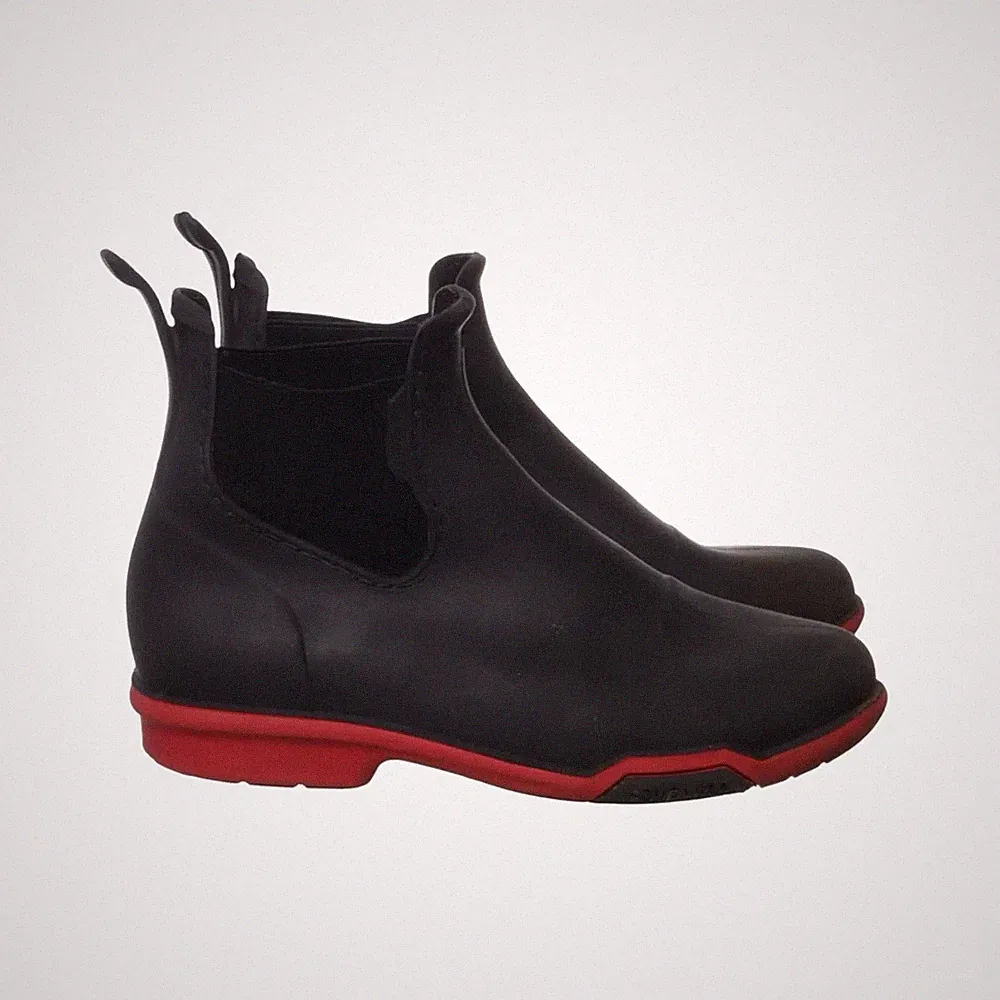 Tretorn, Kurze Gummistiefel, Größe: 34, Schwarz/Rot, Damen #wD9