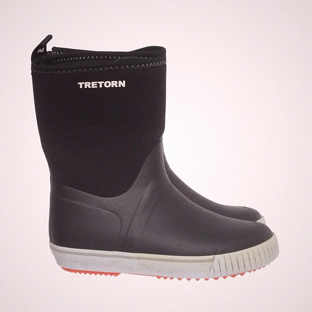 Tretorn, Kurze Gummistiefel, Größe: 36, Schwarz/Weiß/Orange #eqH