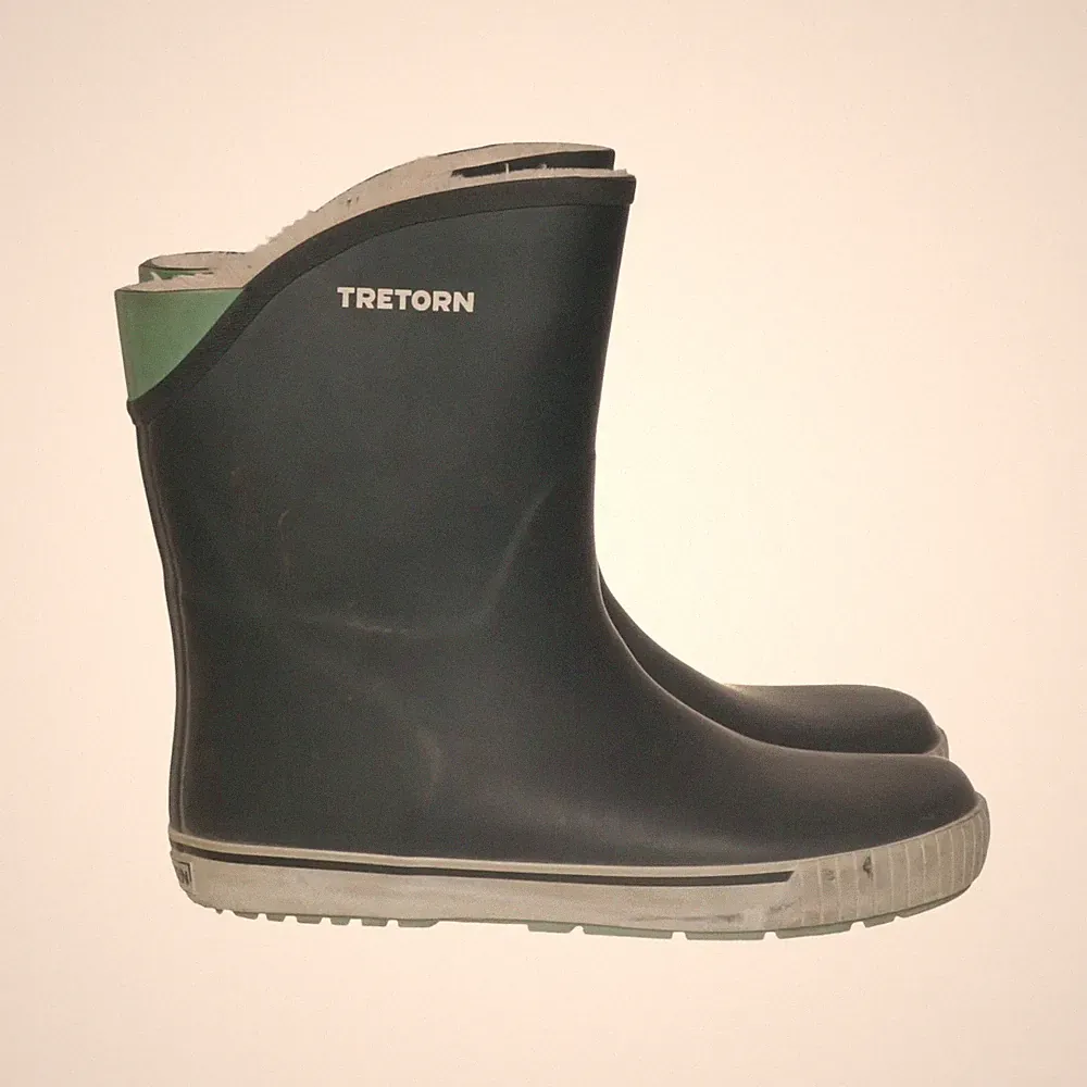 Tretorn, Kurze Gummistiefel, Größe: 40, model: elias m.w., Schwarz/Grün #L2w