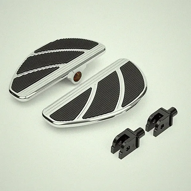 Trittbretter mit Gummieinsätzen Grip Motorradpedal erweitert