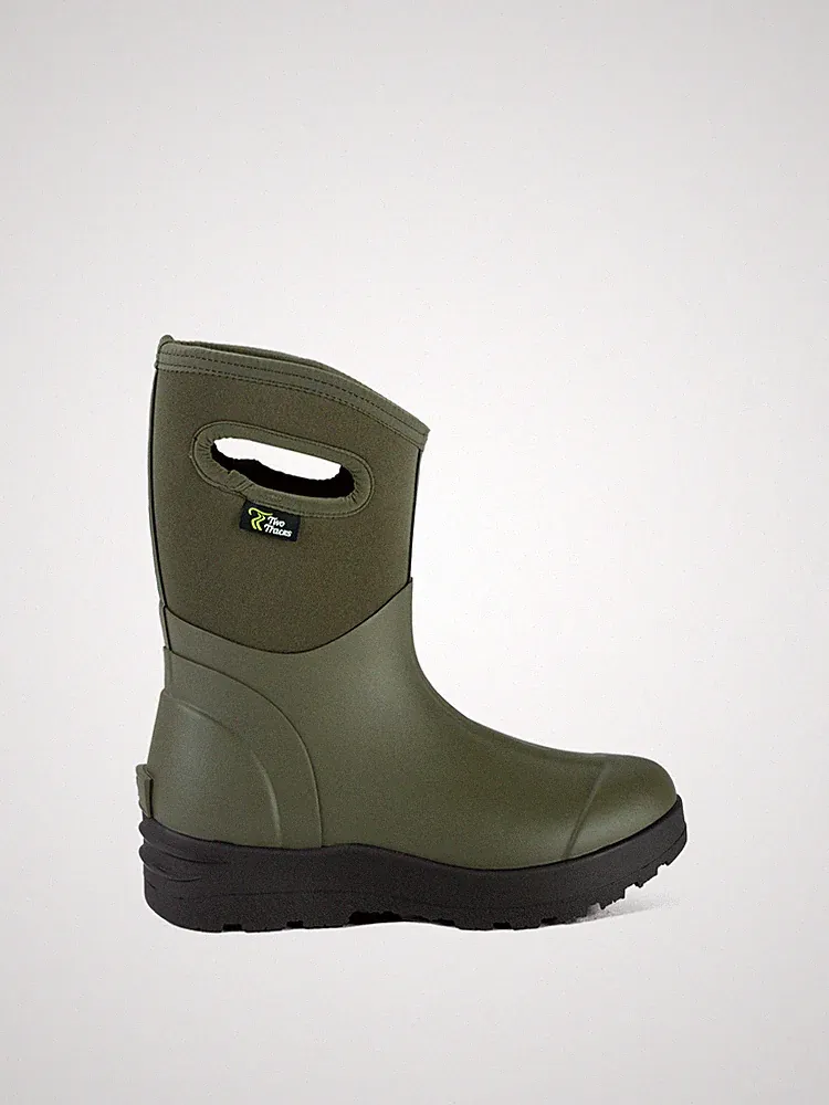 TwoTracks Neoprenstiefel Baruga Women Olive Halbhoch Outdoorstiefel Gummistiefel