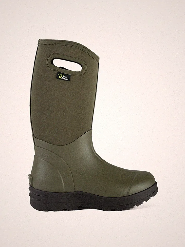 TwoTracks Neoprenstiefel Baruga Women Olive Hoch Outdoorstiefel Gummistiefel