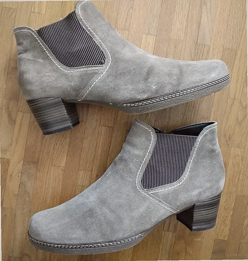 ÜBERGRÖSSE, Gabor Stiefelette, in beige Grösse 11 Weite G