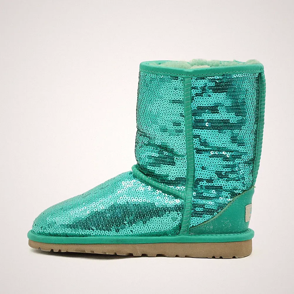 UGG Australia Damen stiefel winterstiefel türkis echtleder mittel classic EU 37