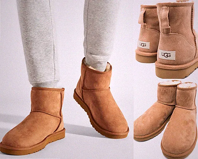 UGG Boots Classic Mini Boot Shearling Chestnut Suede Stiefel Schuhe Shoes Boots