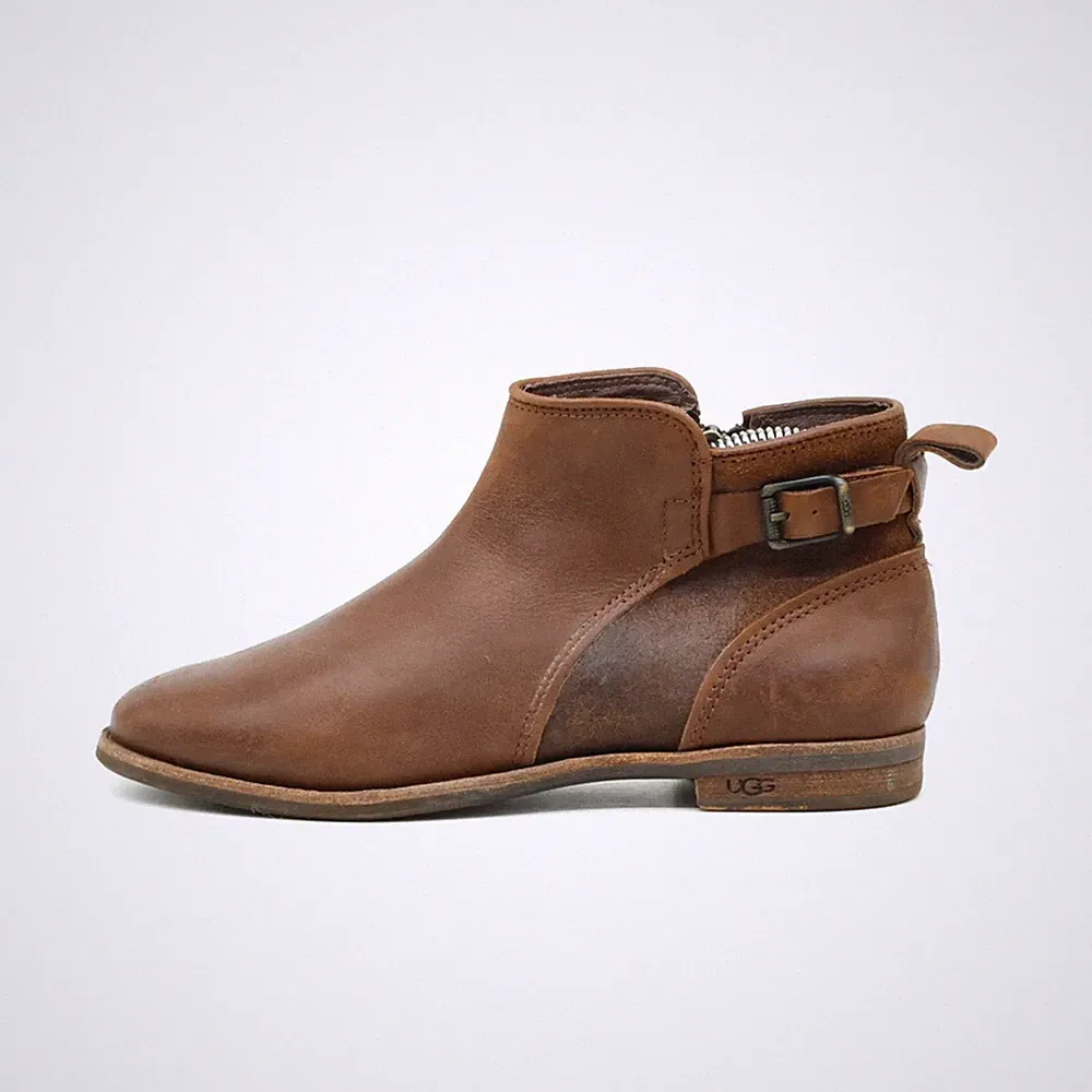 UGG Damen 1008677 Stiefeletten Braun Leder Knöchelhoch Chelsea Boots EU 36